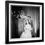 Director Sidney Lumet and Gloria Vanderblit at their Wedding Reception, New York, August 1956-Gordon Parks-Framed Photographic Print