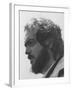 Director Stanley Kubrick in Serious Profile Portrait During Filming of His Movie "Barry Lyndon."-null-Framed Premium Photographic Print