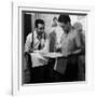 Director Walt Disney Looking over Sketches from His Latest Picture "Pinocchio."-Peter Stackpole-Framed Premium Photographic Print