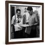 Director Walt Disney Looking over Sketches from His Latest Picture "Pinocchio."-Peter Stackpole-Framed Premium Photographic Print