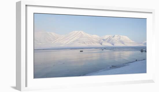 Dirigenten Mountain and Sea Ice-Stephen Studd-Framed Photographic Print
