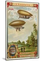 Dirigible Airships of Haenlein-null-Mounted Giclee Print