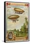 Dirigible Airships of Haenlein-null-Framed Stretched Canvas