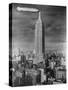 Dirigible Docked at Empire State Building-null-Stretched Canvas