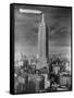 Dirigible Docked at Empire State Building-null-Framed Stretched Canvas