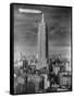Dirigible Docked at Empire State Building-null-Framed Stretched Canvas