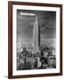 Dirigible Docked at Empire State Building-null-Framed Photographic Print