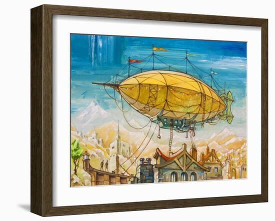 Dirigible-Leks-Framed Art Print