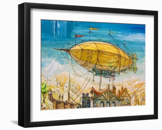 Dirigible-Leks-Framed Art Print