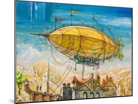 Dirigible-Leks-Mounted Art Print