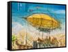 Dirigible-Leks-Framed Stretched Canvas