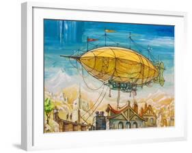 Dirigible-Leks-Framed Art Print