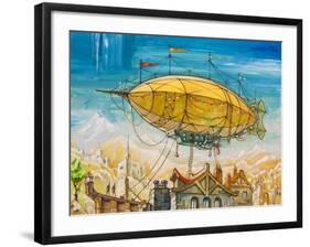 Dirigible-Leks-Framed Art Print