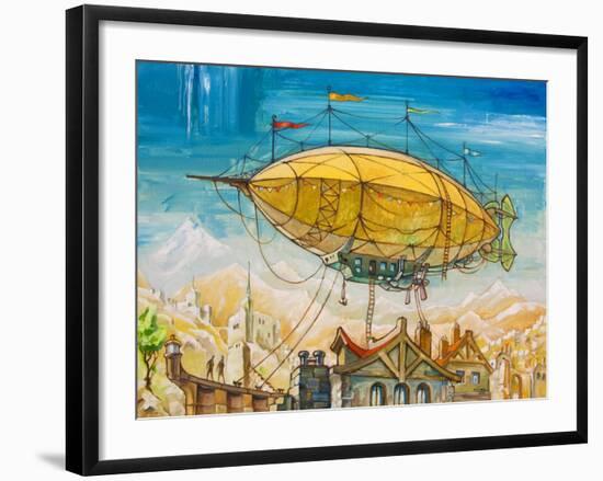 Dirigible-Leks-Framed Art Print