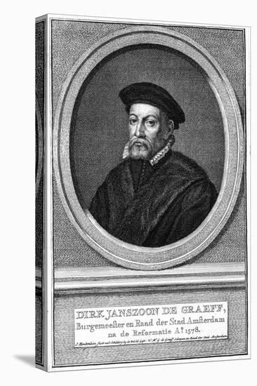 Dirk Janszoon De Graeff, 16th Century Mayor of Amsterdam-Jacobus Houbraken-Stretched Canvas