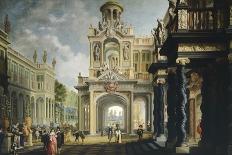 Palace in Large Garden, 1640-Dirk Van Delen-Mounted Giclee Print