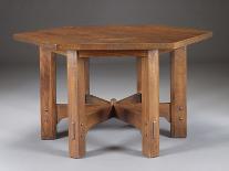 An Oak Hexagonal Library Table, Circa 1912-Dirk Van Erp-Framed Giclee Print