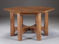 An Oak Hexagonal Library Table, Circa 1912-Dirk Van Erp-Giclee Print