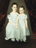 Portrait of Two Young Girls-Dirk Van Erp-Framed Giclee Print