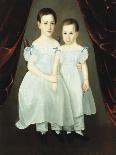 Portrait of Two Young Girls-Dirk Van Erp-Framed Giclee Print