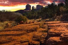 Sunset Image of Cathedral Rock.-diro-Photographic Print