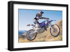 Dirt Biker-null-Framed Art Print