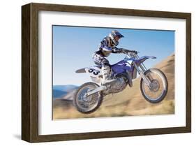 Dirt Biker-null-Framed Art Print