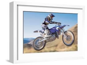 Dirt Biker-null-Framed Art Print