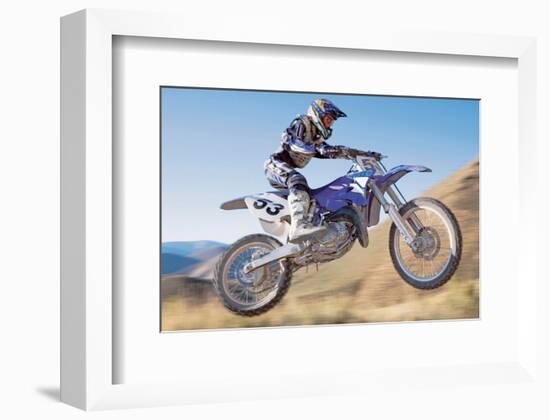 Dirt Biker-null-Framed Art Print