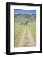 Dirt Driveway to Western Ranch-Joseph Sohm-Framed Photographic Print