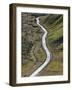 Dirt Road and Moss Covered Mountains, Landmannalaugar, Southern Highlands, Iceland-Peter Adams-Framed Photographic Print