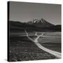 Dirt Road Leading to Mountains-null-Stretched Canvas