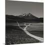 Dirt Road Leading to Mountains-null-Mounted Photographic Print