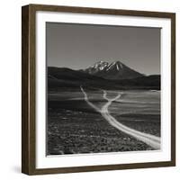 Dirt Road Leading to Mountains-null-Framed Photographic Print