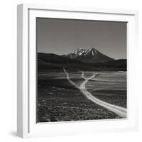 Dirt Road Leading to Mountains-null-Framed Photographic Print