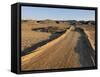 Dirt Road, Nubian Desert, Sudan, Africa-Groenendijk Peter-Framed Stretched Canvas