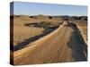 Dirt Road, Nubian Desert, Sudan, Africa-Groenendijk Peter-Stretched Canvas