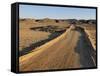 Dirt Road, Nubian Desert, Sudan, Africa-Groenendijk Peter-Framed Stretched Canvas