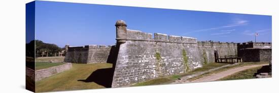 Dirt Road Passing by a Fort, Castillo De San Marcos National Monument, St. Augustine, Florida, USA-null-Stretched Canvas