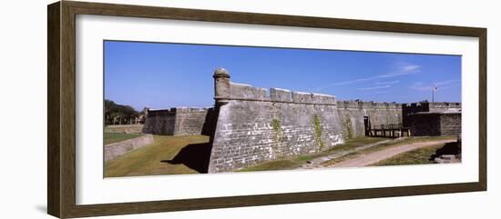 Dirt Road Passing by a Fort, Castillo De San Marcos National Monument, St. Augustine, Florida, USA-null-Framed Photographic Print