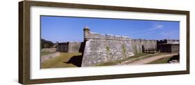 Dirt Road Passing by a Fort, Castillo De San Marcos National Monument, St. Augustine, Florida, USA-null-Framed Photographic Print