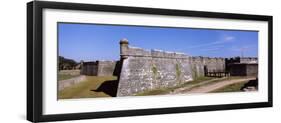 Dirt Road Passing by a Fort, Castillo De San Marcos National Monument, St. Augustine, Florida, USA-null-Framed Photographic Print