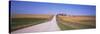 Dirt Road Passing Through Corn Fields, Minnesota, USA-null-Stretched Canvas