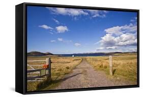 Dirt Track Leading through Fields,Poolewe, Scotland, United Kingdom-Stefano Amantini-Framed Stretched Canvas