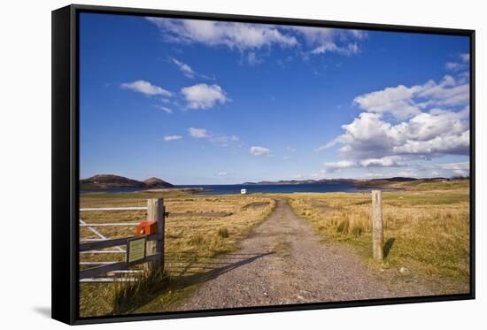 Dirt Track Leading through Fields,Poolewe, Scotland, United Kingdom-Stefano Amantini-Framed Stretched Canvas