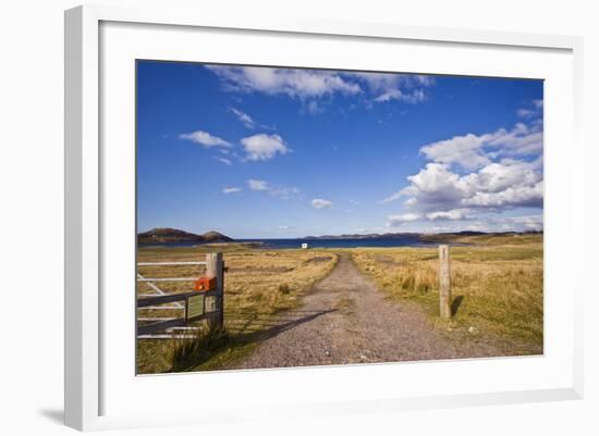Dirt Track Leading through Fields,Poolewe, Scotland, United Kingdom-Stefano Amantini-Framed Photographic Print