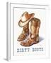 Dirty Boots-Paul Mathenia-Framed Art Print