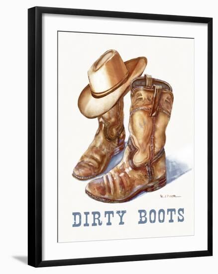 Dirty Boots-Paul Mathenia-Framed Art Print