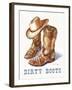 Dirty Boots-Paul Mathenia-Framed Art Print