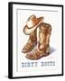 Dirty Boots-Paul Mathenia-Framed Art Print